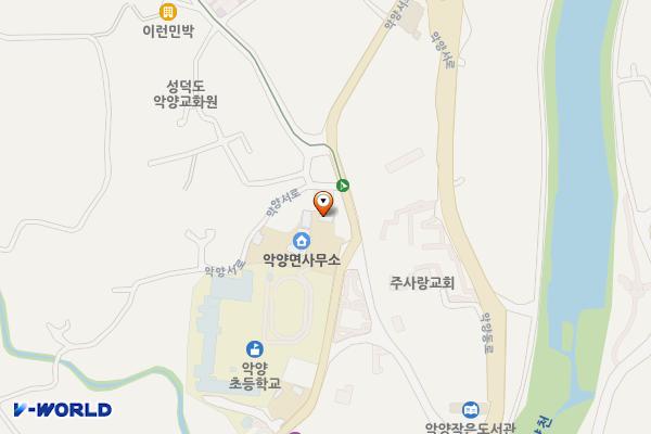악양면사무소 위치 지도 — 경상남도 하동군 악양면 악양서로 357