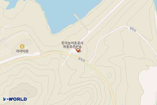 하동호댐주차장 위치 지도 — 경상남도 하동군 청암면 고래실길 6