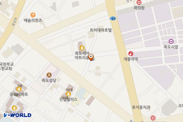 나눔주차장(죽도영광주차장) 위치 지도 — 경상북도 포항시 북구 죽도동 39-31