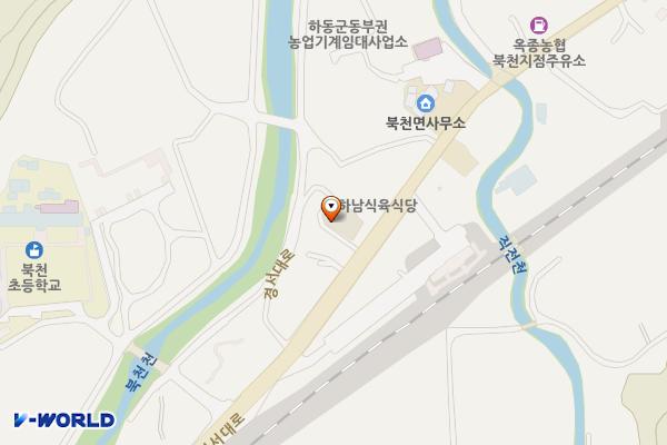 북천시장 위치 지도 — 경상남도 하동군 북천면 경서대로 2439-1