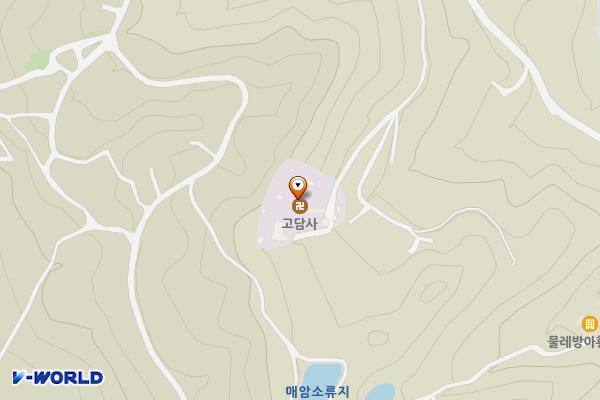 마애여래입상 위치 지도 — 경상남도 함양군 마천면 덕전길 103-104
