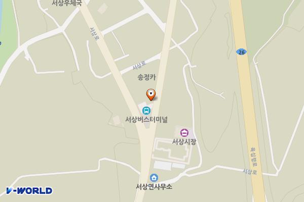 서상정류장 위치 지도 — 경상남도 함양군 서상면 서상로 270