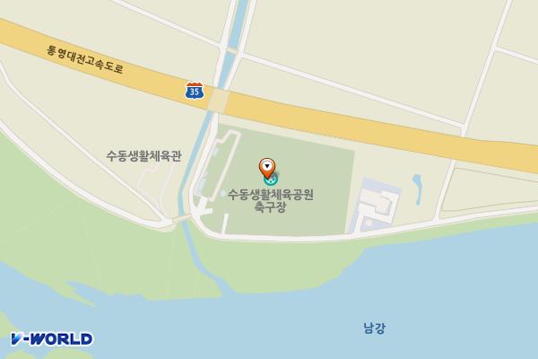 수동체육공원 위치 지도 — 경상남도 함양군 수동면 화산리 1166-1