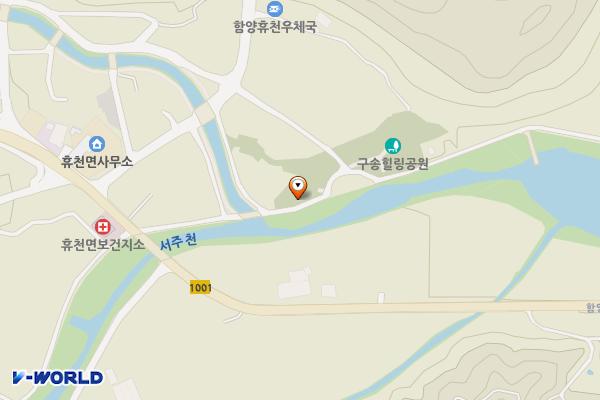 구송 위치 지도 — 경상남도 함양군 휴천면 구송대길 10