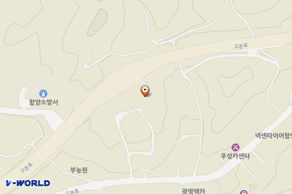 함양조망공원(하) 위치 지도 — 경상남도 함양군 함양읍 고운로 161-56