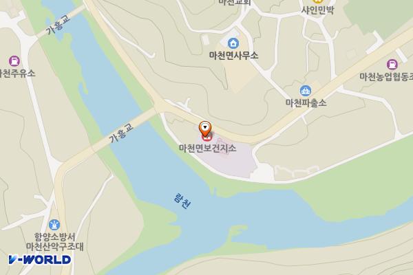 마천전통시장 위치 지도 — 경상남도 함양군 마천면 천왕봉로 1144-2