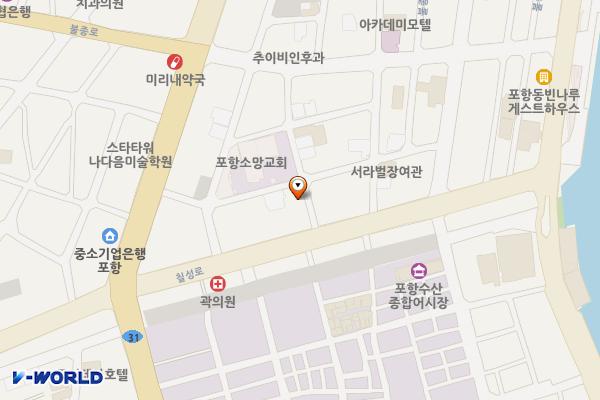 스타주차장 위치 지도 — 경상북도 포항시 북구 칠성로47번길3