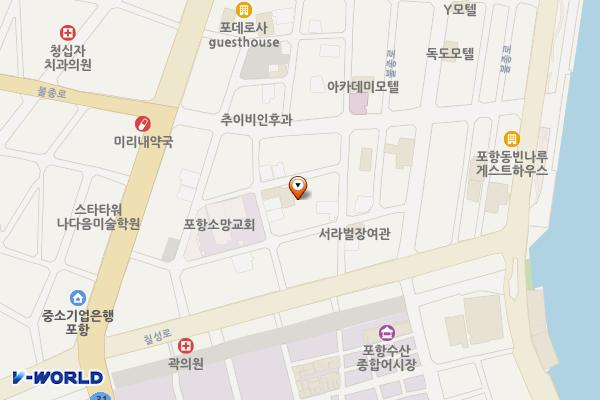 대한주차장 위치 지도 — 경상북도 포항시 북구 칠성로51번길7