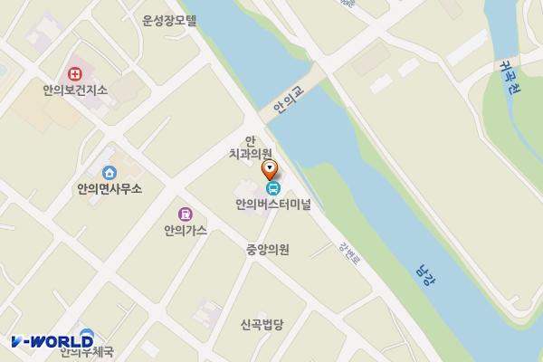 안의시외버스터미널 위치 지도 — 경상남도 함양군 안의면 강변로 295