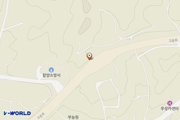 함양조망공원(상) 위치 지도 — 경상남도 함양군 함양읍 고운로 161-51