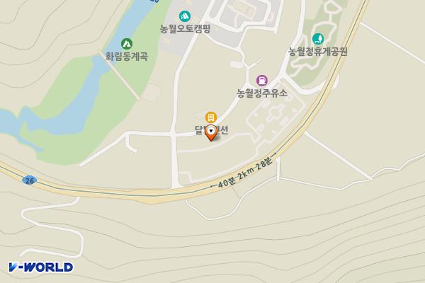 농월정주차장 위치 지도 — 경상남도 함양군 안의면 농월정길 8-17