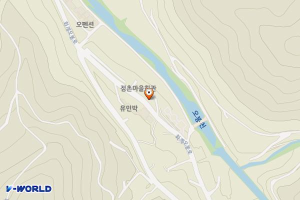 점촌마을 위치 지도 — 경상남도 함양군 휴천면 화계오봉로 435