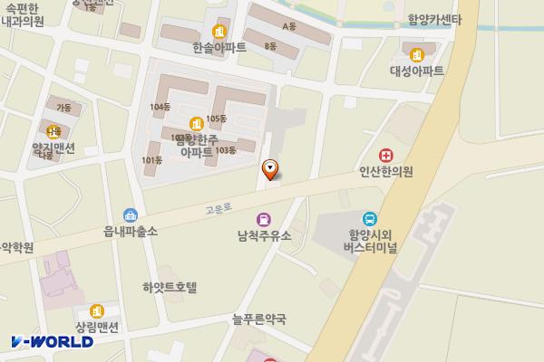 함양교통정류장 위치 지도 — 경상남도 함양군 함양읍 고운로 95