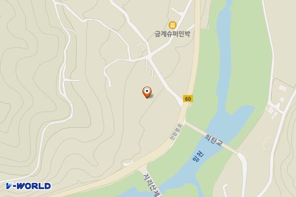 둘레길 안내센터 위치 지도 — 경상남도 함양군 마천면 금계길 5