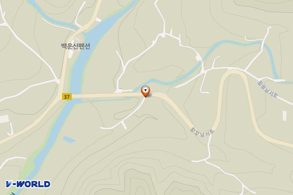 신촌마을 위치 지도 — 경상남도 함양군 백전면 백운리 335-3
