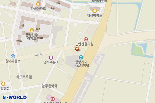 지리산새마을금고주유소 위치 지도 — 경상남도 함양군 함양읍 고운로 104