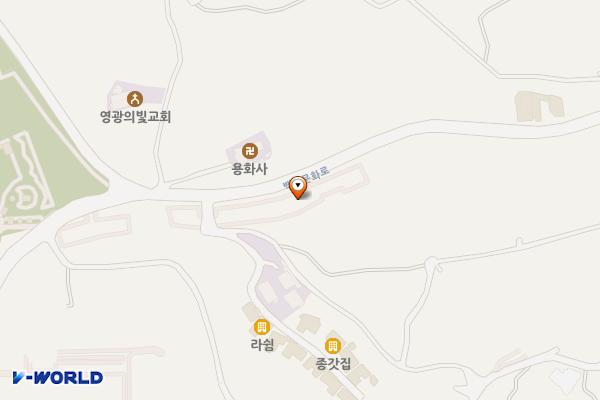 숲쟁이꽃동산 제1주차장 위치 지도 — 전라남도 영광군 법성면진내리622-3