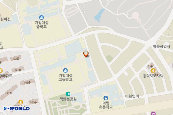 책읽는공원 공중화장실 위치 지도 — 경상남도 거창군 거창읍 상림리 773