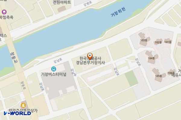 한국전력공사화장실 위치 지도 — 경상남도 거창군 거창읍 강남로 246 (대평리)