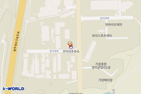코끼리주유소 화장실 위치 지도 — 경상남도 거창군 거창읍 밤티재로 1275