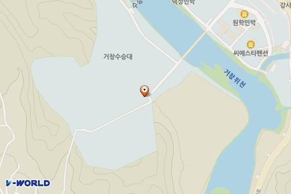 썰매장 위치 지도 — 경상남도 거창군 위천면 은하리길 43-101