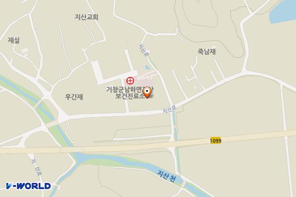지산복지회관화장실 위치 지도 — 경상남도 거창군 남하면 지산로 731