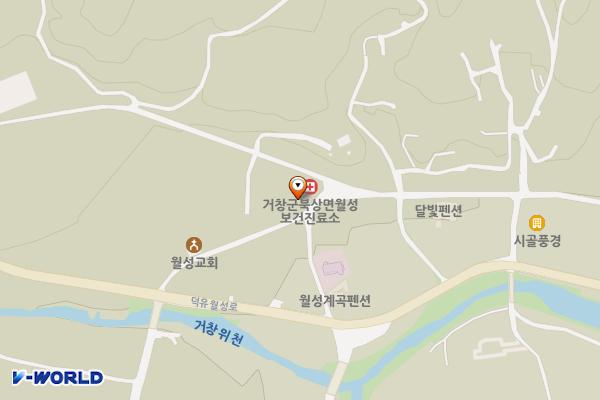 월성보건진료소 화장실 위치 지도 — 경상남도 거창군 북상면 은지밭길 79-10