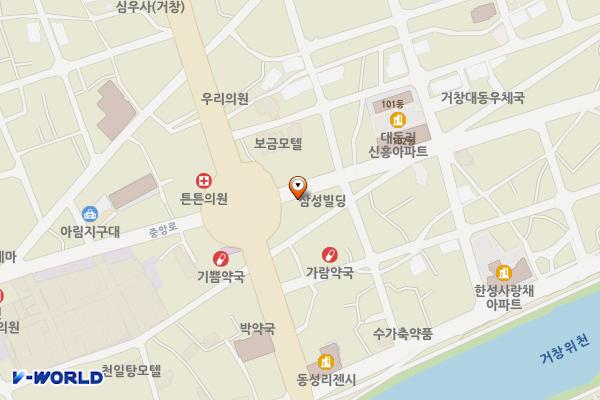 동동카페 위치 지도 — 경상남도 거창군 거창읍 중앙로 166, 동동카페