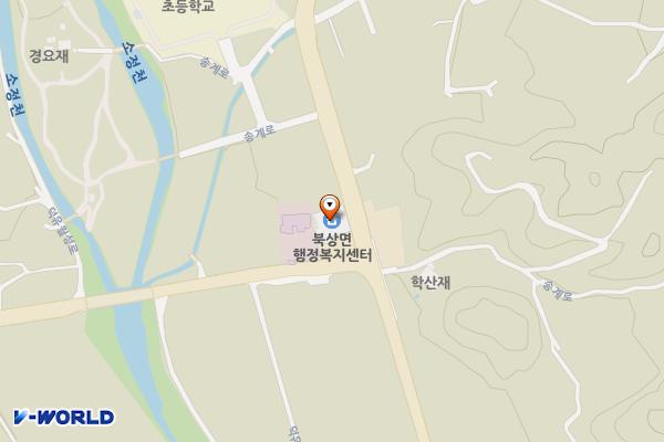 북상면사무소 화장실 위치 지도 — 경상남도 거창군 북상면 덕유월성로 2315