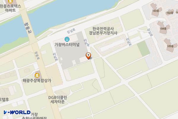 합동터미널화장실 위치 지도 — 경상남도 거창군 거창읍 강남로 236
