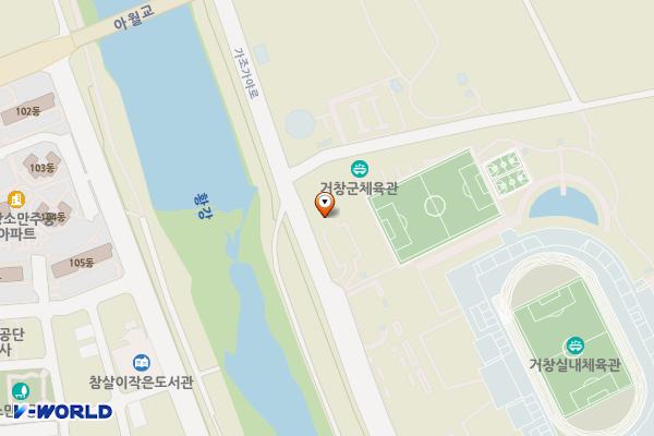 수도사업소화장실 위치 지도 — 경상남도 거창군 거창읍 심소정길 39-68 (양평리, 거창군 상하수도사업소)