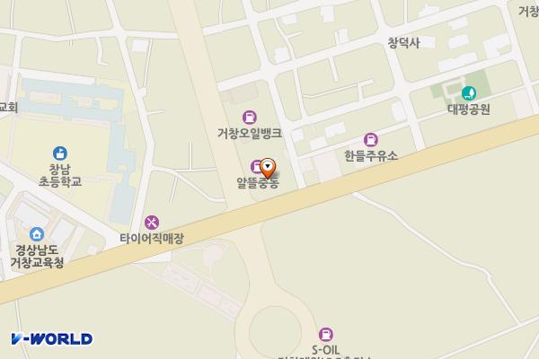 중동주유소화장실 위치 지도 — 경상남도 거창군 거창읍 거함대로5길 7