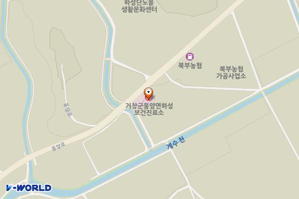 하성보건진료소 화장실 위치 지도 — 경상남도 거창군 웅양면 하곡1길 3 (한기리, 하성보건진료소)