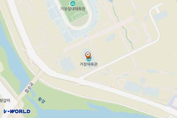실내체육관화장실1층 위치 지도 — 경상남도 거창군 거창읍 심소정길 39-36