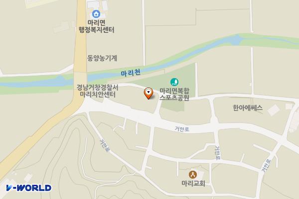 마리면보건지소 화장실 위치 지도 — 경상남도 거창군 마리면 거안로 845, 마리면 보건지소