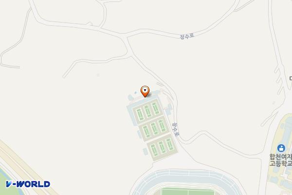 합천군테니스장 위치 지도 — 경상남도 합천군 합천읍 장수로 1-3