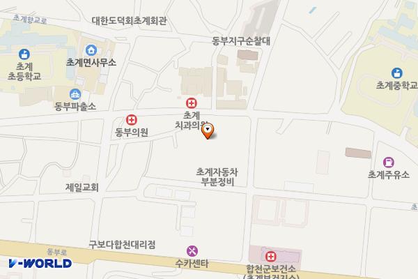 초계시장주차장화장실1 위치 지도 — 경상남도 합천군 초계면 초계1길 9-42