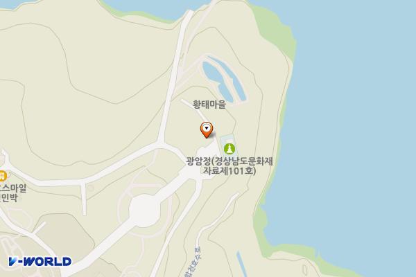 화양단지 광암정 앞 화장실 위치 지도 — 경상남도 합천군 대병면 회양관광단지길 28-7