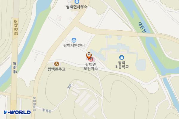 쌍백보건지소 위치 지도 — 경상남도 합천군 쌍백면 평구3길 14