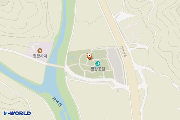 월광공원 위치 지도 — 경상남도 합천군 야로면 월광리 388-1