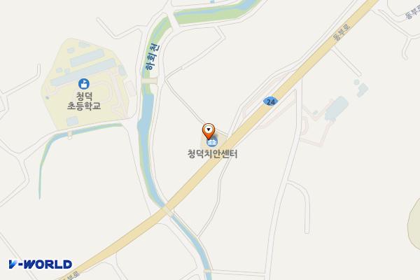 청덕파출소 위치 지도 — 경상남도 합천군 청덕면 동부로 1707