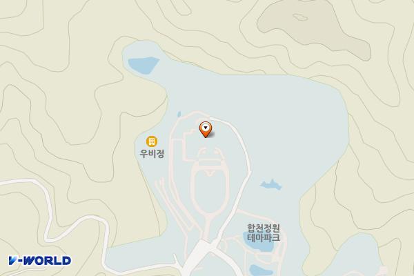 목재문화체험장 화장실 위치 지도 — 경상남도 합천군 용주면 합천호수로 777
