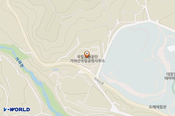 가야산국립공원사무소 위치 지도 — 경상남도 합천군 가야산로 1200