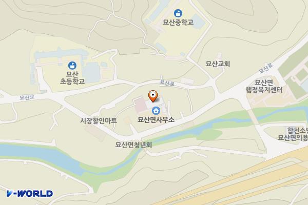 묘산면사무소 화장실 위치 지도 — 경상남도 합천군 묘산면 묘산로 173-1