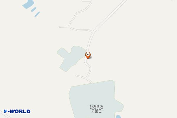 옥전고분군 화장실 위치 지도 — 경상남도 합천군 쌍책면 황강옥전로 1510-57