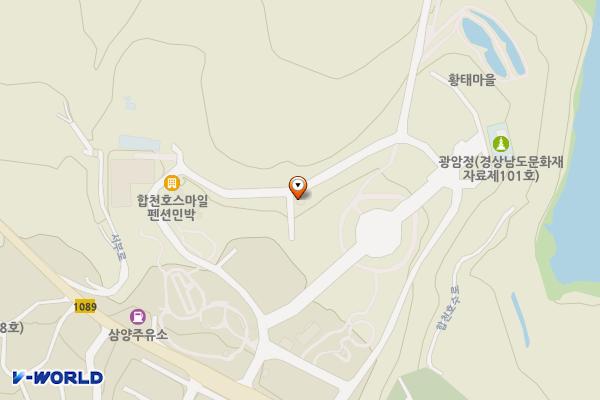 골프장화장실 위치 지도 — 경상남도 합천군 대병면 회양관광단지길 49