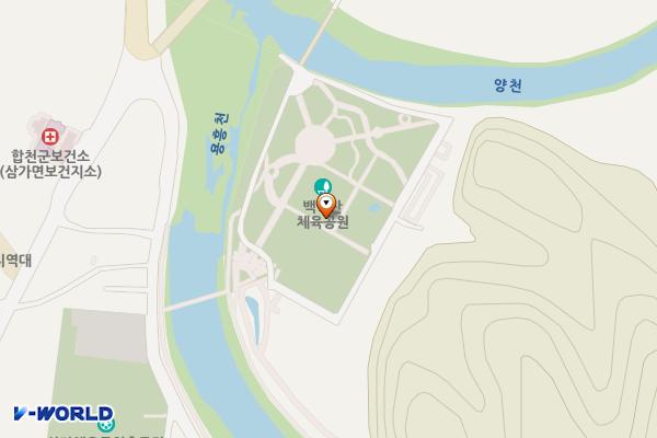 삼가생태공원 관리동 화장실 위치 지도 — 경상남도 합천군 삼가면 양천강변길 94-25