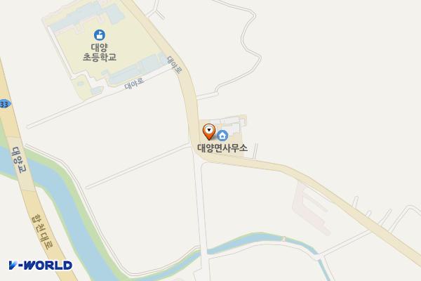 대양우체국 위치 지도 — 경상남도 합천군 대양면 대야로 272