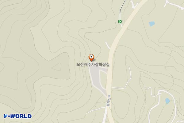 복암(모산재)주차장화장실 위치 지도 — 경상남도 합천군 가회면 황매산로 607