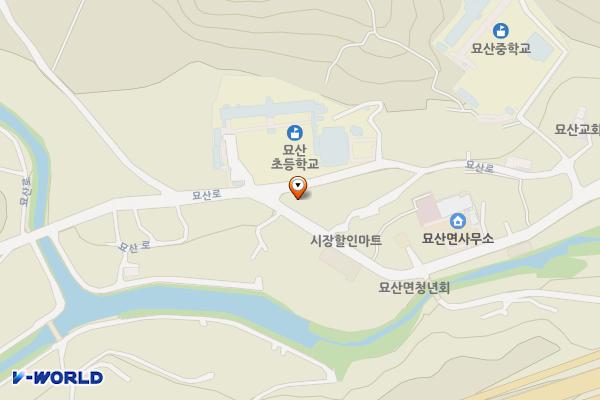 묘산우체국 화장실 위치 지도 — 경상남도 합천군 묘산면 묘산로 153